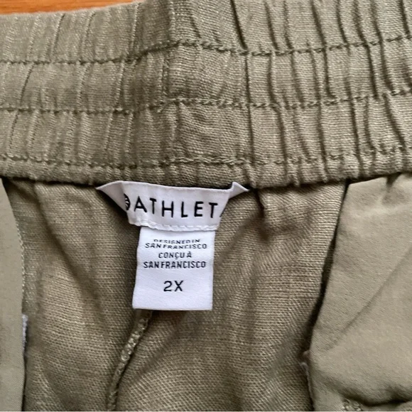 Athleta PLUS 2X Retreat Linen High Rise Wide Leg Pant - Picture 4 of 5